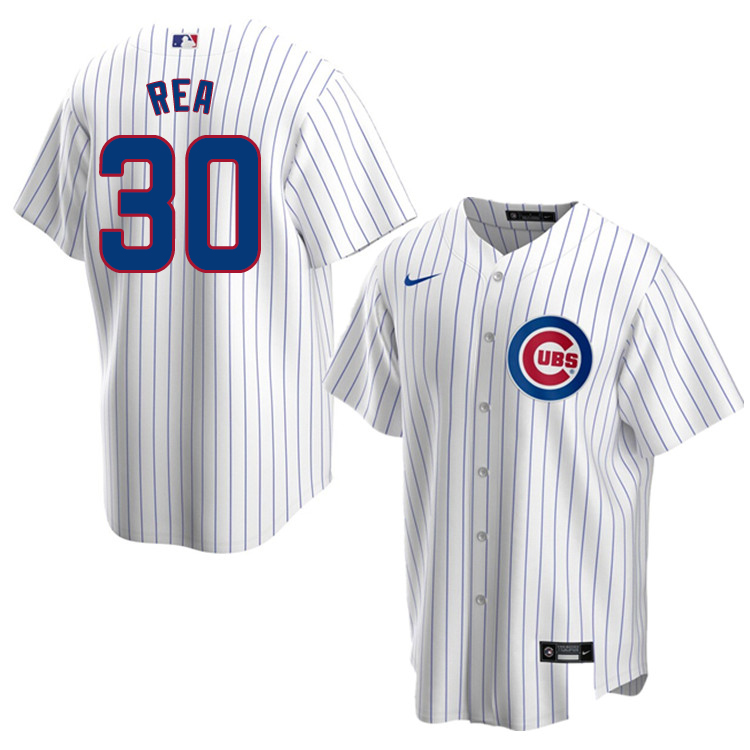 Nike Men #30 Colin Rea Chicago Cubs Baseball Jerseys Sale-White - Click Image to Close